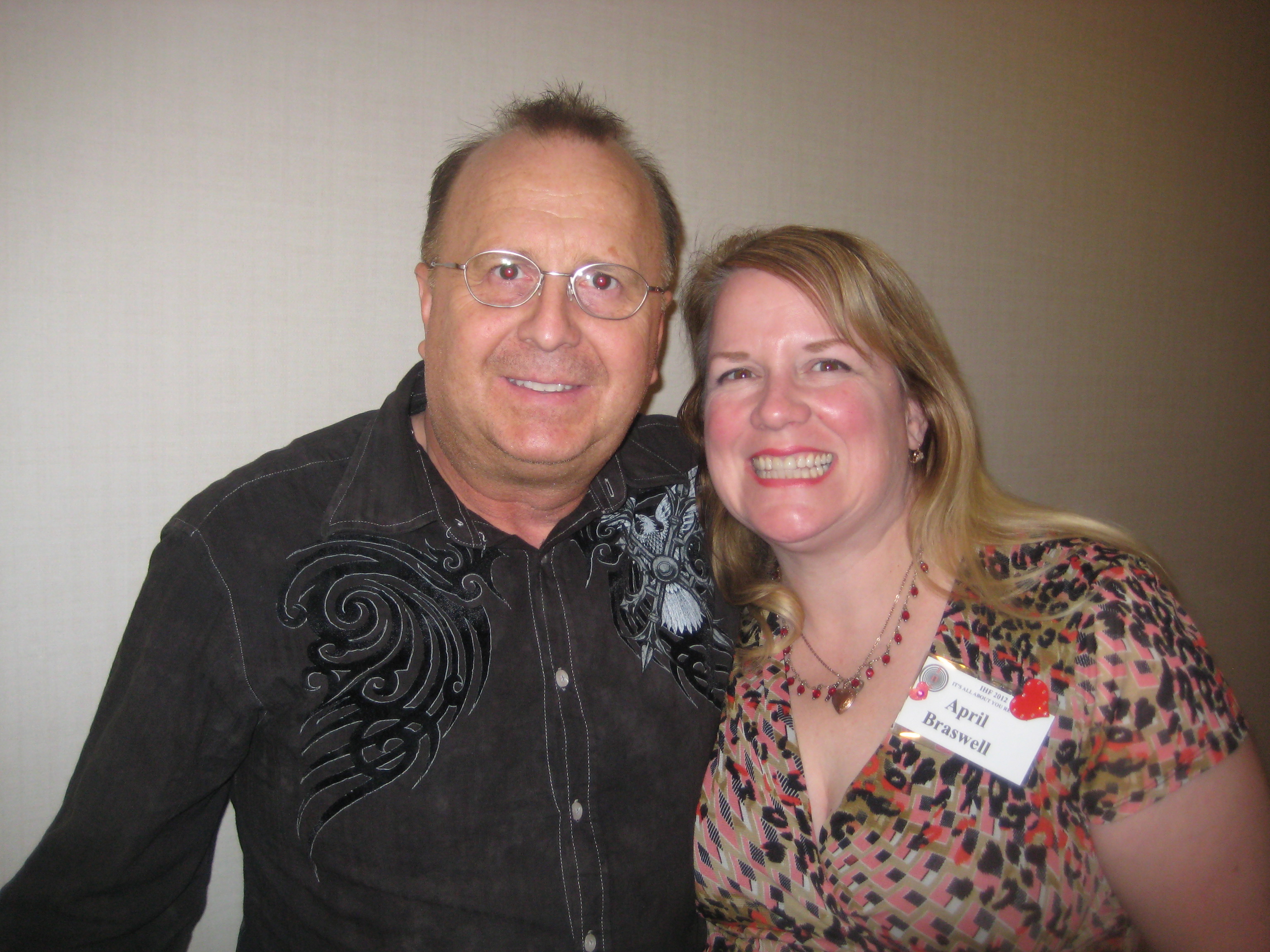 hypnotherapy huntington beach, hypnotist newport beach. hypnosis orange county, April Braswell with LV Hypnotist Ken Owens